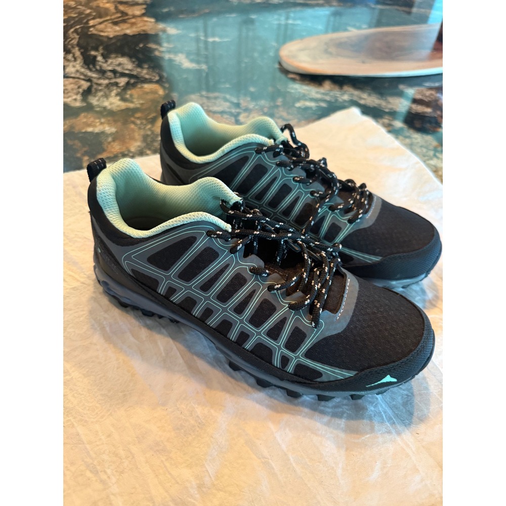 Pacific Mountain Dasher Women 7 Trail Running Shoes Black Mint PM005520-004